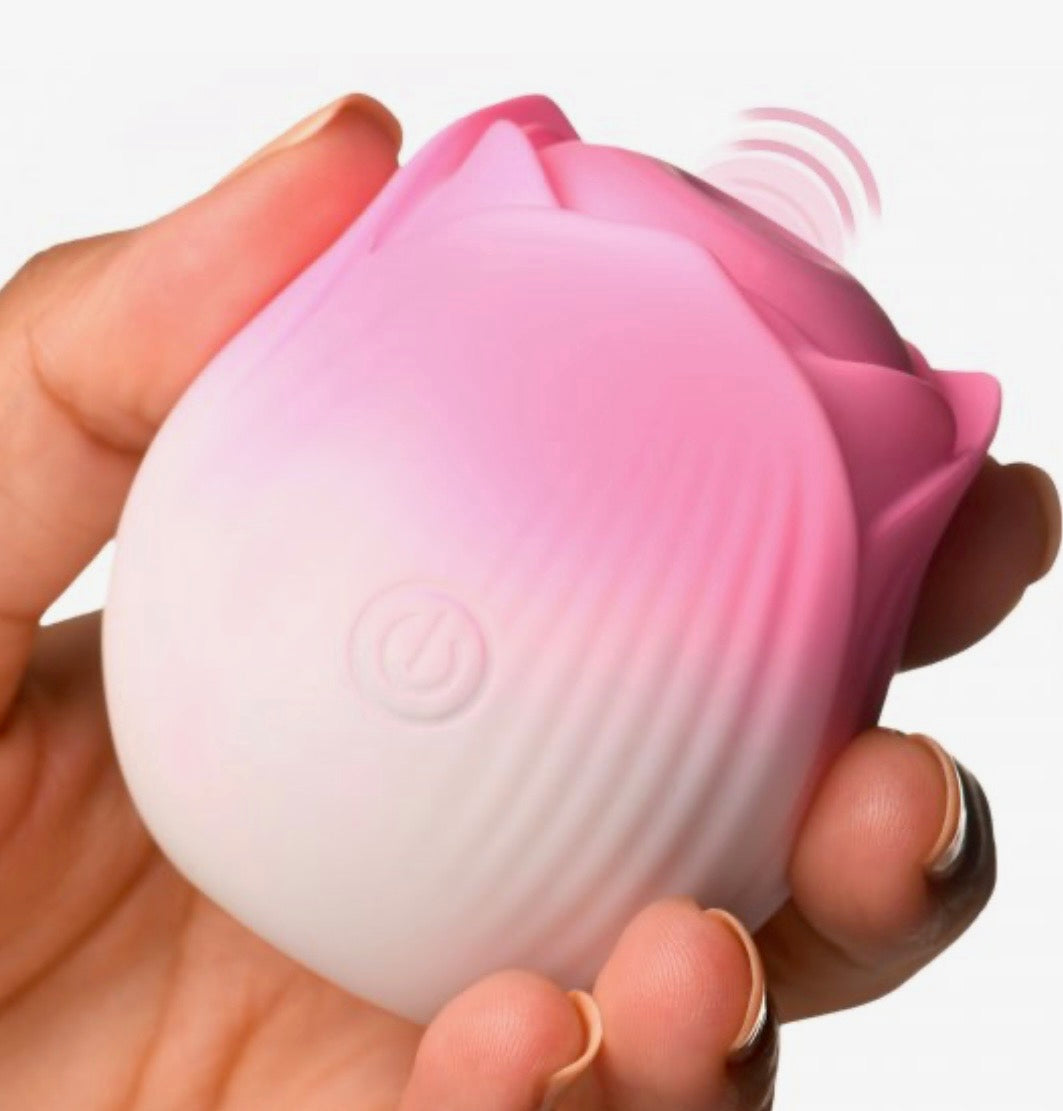 Pulsing Petals Throbbing Rose Clit Stimulator